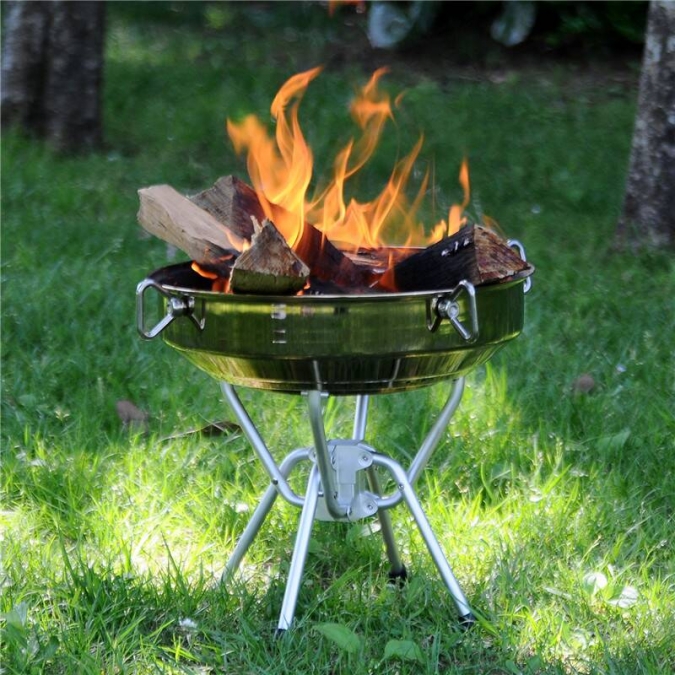 Onwaysports Aluminium Grill Holzkohlegrill für Lagerfeuer Camping Picknick 